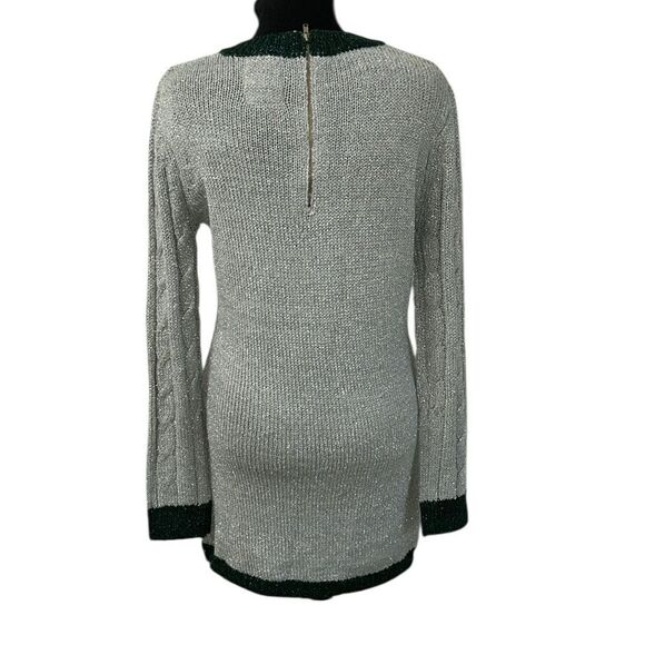 One Teaspoon Silver Metallic Silver Mini Sweater Dress(Size Small) - Picture 2 of 8